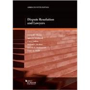 Dispute Resolution and Lawyers 9780314285898