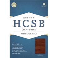 HCSB Giant Print Reference Bible, Brown LeatherTouch 9781433615900