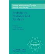 Probability, Statistics and Analysis