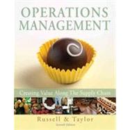 Operations Management: Creating Value Along the Supply Chain, 7th Edition 9780470525906
