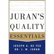 Juran's Quality Essentials For Leaders 9780071825917