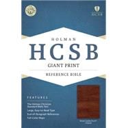 HCSB Giant Print Reference Bible, Brown LeatherTouch Indexed 9781433615917