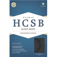 HCSB Giant Print Reference Bible, Charcoal LeatherTouch Indexed 9781433615931