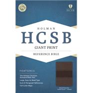 HCSB Giant Print Reference Bible, Brown/Chocolate LeatherTouch Indexed 9781433615955