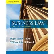 Cengage Advantage Books: Business Law: Text and Exercises 9781133625957