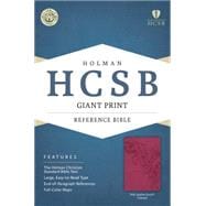 HCSB Giant Print Reference Bible, Pink LeatherTouch Indexed 9781433615979