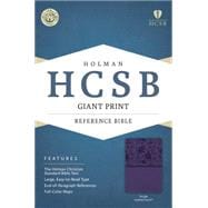 HCSB Giant Print Reference Bible, Purple LeatherTouch 9781433615986