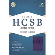 HCSB Giant Print Reference Bible, Purple LeatherTouch Indexed 9781433615993