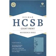 HCSB Giant Print Reference Bible, Teal LeatherTouch Indexed 9781433616013