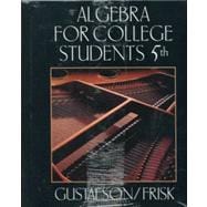 Algebra for College Students with Study Guide Sampler