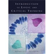 Introduction to Logic and Critical Thinking, 5th Edition 9781133376033