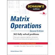 Schaum's Outline of Matrix Operations 9780071756044