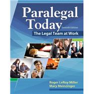 Paralegal Today The Legal Team at Work 9781305506084