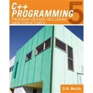 C++ Programming: Program Design Including Data Structures, 5th Edition 9781133456087