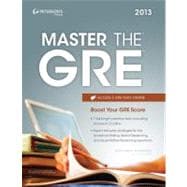 Peterson's Master the GRE 2013 9780768936094