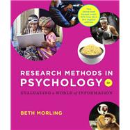 Research Methods in Psychology: Evaluating a World of Information 9780393906103