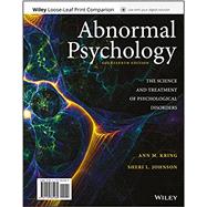 ABNORMAL PSYCHOLOGY (LL)-W/WILEYPLUS 9781119396116
