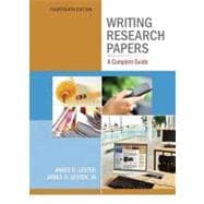 Writing Research Papers A Complete Guide (spiral) with NEW MyCompLab with eText -- Access Card Package 9780321846129