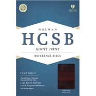 HCSB Giant Print Reference Bible, Saddle Brown LeatherTouch 9781433616129