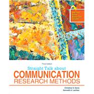 STRAIGHT TALK ABOUT COMMUNICATION RESEARCH METHODS 9781524916138