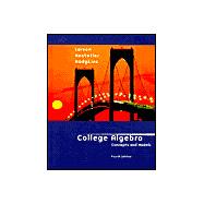 College Algebra: Concepts and Models (Book with CD-ROM) 9780618266142