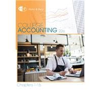 College Accounting, Chapters 1-15 9781305666177