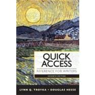 Quick Access Reference for Writers with MyCompLab with eText -- Access Card Package 9780321846181