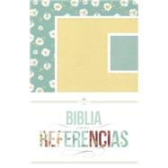 RVR 1960 Biblia con Referencias, margaritas, turquesa/amarillo símil piel 9781433616181