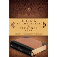 HCSB Study Bible Personal Size, Black/Tan LeatherTouch Portfolio 9781586406189