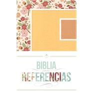 RVR 1960 Biblia con Referencias, floral, durazno/damasco símil piel 9781433616198