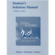 Student Solutions Manual for Elementary and Intermediate Algebra Concepts and Applications 9780321586230