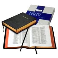 NKJV Wide Margin Reference Bible, Black Edge-Lined Goatskin Leather, Red Letter Text NK746:XRME 9780521706230