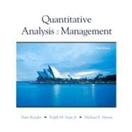 Quantitative Analysis for Management 9780136036258
