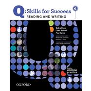 Q: Skills for Success 4 Reading & Writing Student Book with Student Access Code Card 9780194756259