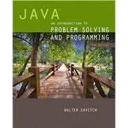 Java An Introduction to Problem Solving and Programming 9780133766264