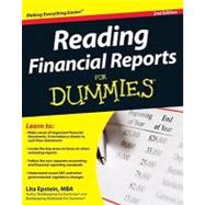 Reading Financial Reports For Dummies 9780470376287