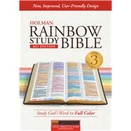 KJV Rainbow Study Bible, Cocoa/Terra Cotta/Ochre LeatherTouch, Indexed 9781433646317