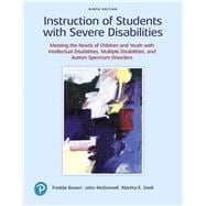 Instruction of Students With Severe Disabilities 9780135116340