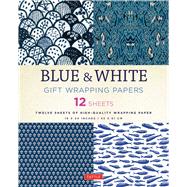 Blue & White Gift Wrapping Papers 9780804846349
