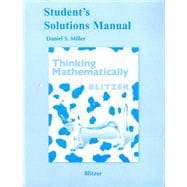 Student Solutions Manual for Thinking Mathematically 9780321646378