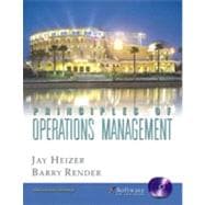 Principles of Operations Management and Student CD-ROM 9780131406391