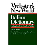 Webster's New World Italian Dictionary Italian/English, English/Italian 9780139536397