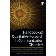 Handbook of Qualitative Research in Communication Disorders 9781848726437