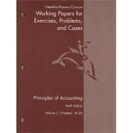 Working Papers, Volume 2 for Needles/Powers/Crosson's Principles of Accounting, 10th