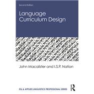 Language Curriculum Design 9780367196462