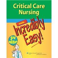Critical Care Nursing Made Incredibly Easy! 9781609136499