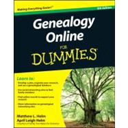 Genealogy Online For Dummies 9780470916513