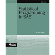 Statistical Programming in Sas 9781599946566