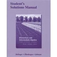 Student's Solutions Manual for Elementary and Intermediate Algebra Graphs and Models 9780321726605