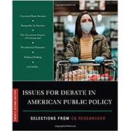 Issues for Debate in American Public Policy 9781544386607